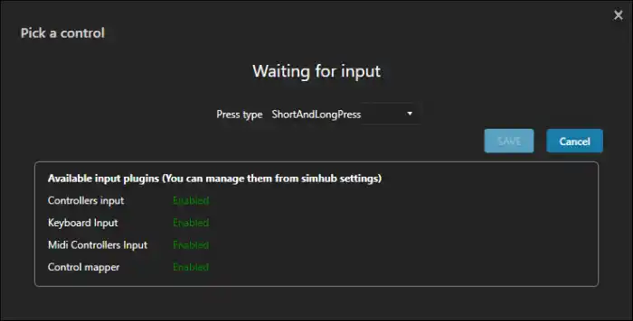 Button assignment in SimHub